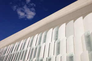 completion of the first stage of glazed shell installation - 1